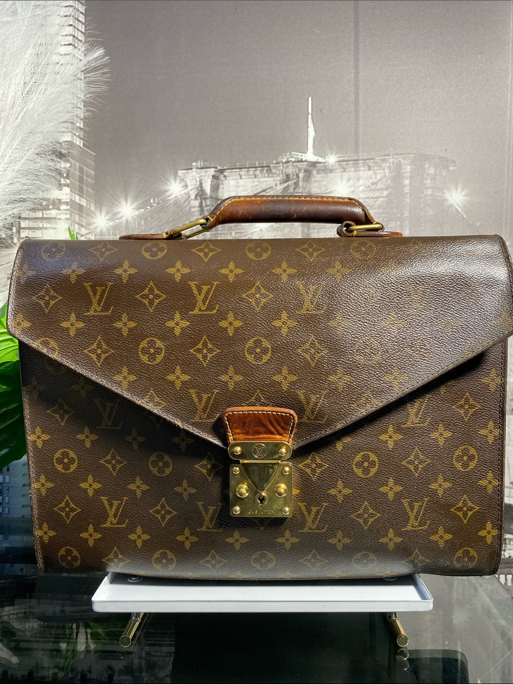 Authentic Louis Vuitton Monogram Serviette Conseiller Briefcase/Laptop Bag - Picture 6 of 17